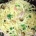 ちかﾁｬﾝ☆'s cooksnap of when they made 麺つゆ小さじ２！和風パスタお弁当用♡.