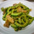 まほじょ's cooksnap of when they made ゴーヤと豚コマの味噌いため.