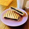 ねっちゃんっ's cooksnap of when they made こしあんとバターのホットサンド.