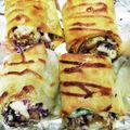 しーくれっと・らいふ's cooksnap of when they made 残りのおかずDEラップサンド.