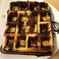 目玉のオカン's cooksnap of when they made サクふわ♪カフェ風ブリュッセルワッフル.