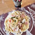 青空にうかぶくも's cooksnap of when they made 絶品クリームパスタ.