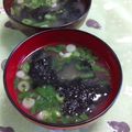 赤い電話's cooksnap of when they made お手軽のり味噌汁.