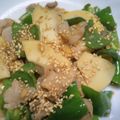 飲んだくれよーちゃん's cooksnap of when they made たけのこと豚肉のオイスター味噌炒め.