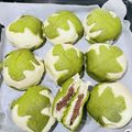にこぱん☻'s cooksnap of when they made 柏餅？なチョコクリームメロンパン✿.