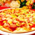 ✽チョコⅠＨ✽'s cooksnap of when they made HBピザ生地で☆ソーセージと枝豆のピザ.