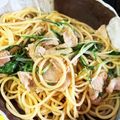みまゆ's cooksnap of when they made 豚バラと水菜の和風スパゲッティ【ほこた】.
