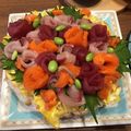 男の子のお母さん★'s cooksnap of when they made 子どもの日に ケーキ寿司　画像つき.