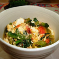 mmameco's cooksnap of when they made トマトとつるむらさきのふわふわ炒め☆.