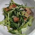 ぐりこ♪♪♪'s cooksnap of when they made 【お弁当】水菜とベーコンのコンソメ炒め.
