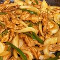 zabielly's cooksnap of when they made 豚こま肉のカレー照り焼き☆.