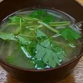 プルンバゴ's cooksnap of when they made もやしと三つ葉の味噌汁.