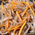 クックQVURB5☆'s cooksnap of when they made お弁当★こんにゃくと人参のごま煮.