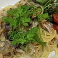 テラポキ's cooksnap of when they made サバ缶と新玉ねぎのパスタ(カニかま入り).