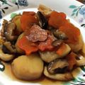 Mimiromi's cooksnap of when they made 簡単！　大根 じゃがいも 油揚げの　煮物.