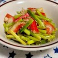 よしよしのキッチン☆'s cooksnap of when they made ビールがすすむニンニクの芽とカニカマ炒め.