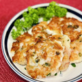 マルんちの丸顔's cooksnap of when they made 簡単＊長いもとはんぺんの紅生姜焼き.