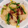 ♡ともりん's cooksnap of when they made 筍と菜の花とホタルイカの春パスタ.