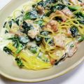 くみちょ～～'s cooksnap of when they made 凄★サーモン＆ほうれん草のクリームパスタ.