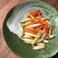 栗丸うさぎ's cooksnap of when they made ホワイトアスパラと人参で♪紅白ソテー.