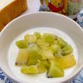 ☆あいちゃん's cooksnap of when they made ひんやり♥冷凍キウイヨーグルト.