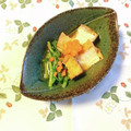 yesmama's cooksnap of when they made 春菊と厚揚げの煮物.