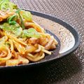 り～たん。's cooksnap of when they made ✤アボカドとベーコンのキムチ焼きそば✤.