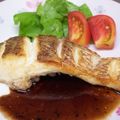 cardsan's cooksnap of when they made スズキのソテーバルサミコソース.