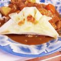 ぷにぷに～mama's cooksnap of when they made 具を先に入れちゃう！兜春巻きの折り方.