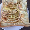 Dyayoi's cooksnap of when they made アップルパイ風　簡単りんごトースト.