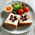 いなばっくす☆'s cooksnap of when they made ♡クリームチーズのお花トースト♡.