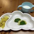 mamiu1126's cooksnap of when they made ♪手づかみ離乳食♪こどもの日に！柏餅風.