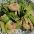 えみりんたん's cooksnap of when they made 海老と小松菜のあっさりオリーブオイル炒め.