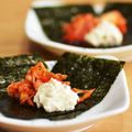 Nakatojias's cooksnap of when they made いぶりがっこキムチーズ.