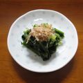 みめい's cooksnap of when they made レンジでかぶの葉のおひたし♪.