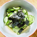 ボブナナ's cooksnap of when they made わかめの代わりにのりできゅうりの酢の物.