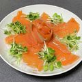★ゴンぎつね★'s cooksnap of when they made スモークサーモンのカルパッチョ.