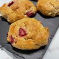 ぐりんぴ〜す♬'s cooksnap of when they made 春色❁苺とホワイトチョコのスコーン.