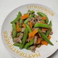 クック6A01DE☆'s cooksnap of when they made スナップエンドウと豚こま☆サッパリ炒め.