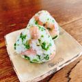 ちゃちゃまる26's cooksnap of when they made ルッコラと生ハムのおにぎり.