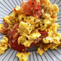 okura_k's cooksnap of when they made ★簡単！卵とチーズとトマト炒め★.
