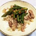 arunaka's cooksnap of when they made 食が進む♪すき家風ニンニクの芽.