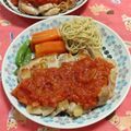 赤い電話's cooksnap of when they made チキンソテー✩甘旨トマトソースがけ♪.