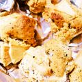 あすちゃんぐ's cooksnap of when they made 簡単★紅茶とリンゴのスコーン HM使用.