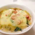 mikki1001's cooksnap of when they made ウインナーとほうれん草のドリア.