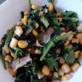 ＴＭＭ－Ｓ's cooksnap of when they made コーンとベーコンとほうれん草のバター炒め.