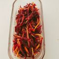yokoyoko76's cooksnap of when they made 紫にんじんのプロの味♪キャロットラペ♪.