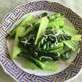 コムギ大好き's cooksnap of when they made 小松菜のじゃこ炒め.