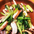 なえぷり's cooksnap of when they made ぶつ切りイカと小松菜の塩だれ炒め.