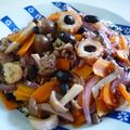 kurukurumin's cooksnap of when they made 茹で黒豆と豚バラきのこの炒め物.